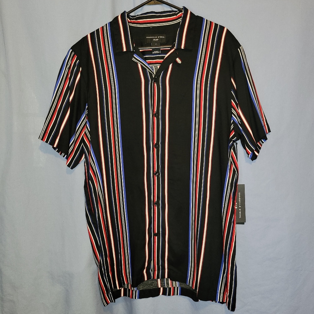 Shaquille O'neal Short Sleeve Dress Shirt XLT NWT